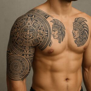 Aztekische & Maya Tribal Tattoos – Symbole der Götter & Krieger