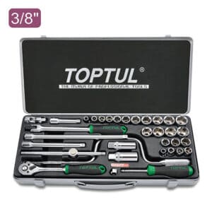 34PCS 3/8" DR. Socket Set (METRIC & SAE)