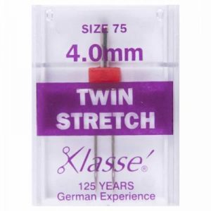 Klasse Twin Stretch Needles 4.0mm 75/11