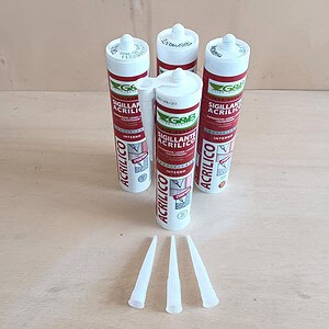 Sigillante Acrilico per interni ed esterni, adatto per serramenti ed edilizia GeB 280ml