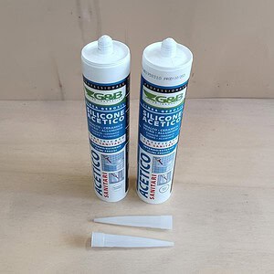 Silicone Acetico per interni ed esterni, antimuffa garantito, idoneo per bagni e box doccia GeB 280ml