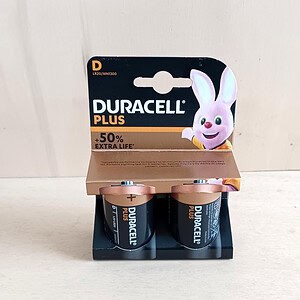 Batterie Alcaline "DURACELL" D Torcia LR20 - 2 pezzi
