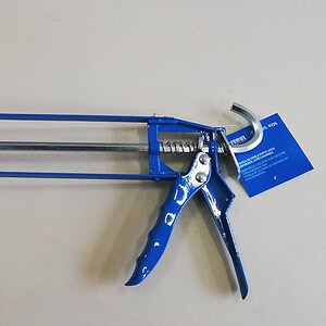 Pistola silicone a doppio stelo FERVI in alluminio