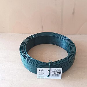 Filo di Ferro Plastificato "VIGOR" per Legatura, Bobina 100 mt