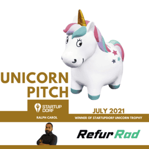 Unicorn Pitch Winner July - Refur Rad, Ralph Carol