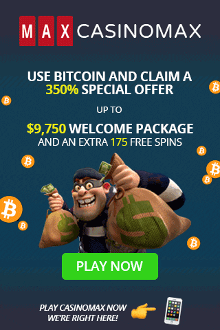 CasinoMax 350% Welcome Bonus and 175 Free Spins on RTG Slots 