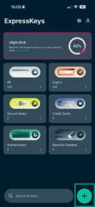 ExpressKeys iOS app.