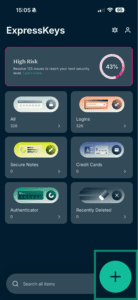 ExpressKeys iOS app.