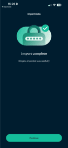 Export data from Dashlane iOS app to ExpressKeys.