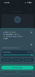 New login in ExpressKeys iOS app.