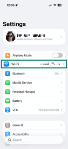 Tap “Wi-Fi.”