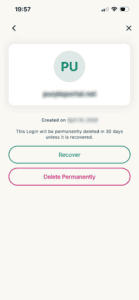 ExpressKeys recover deleted item