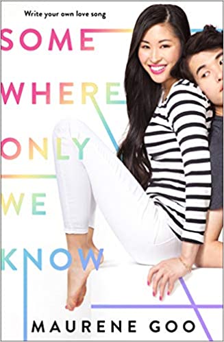 Young asian woman and man back-to-bacl on the cover of somewhere only we know