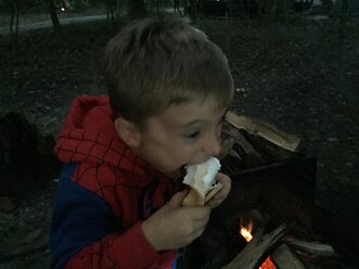 A s'more too big for my son to eat