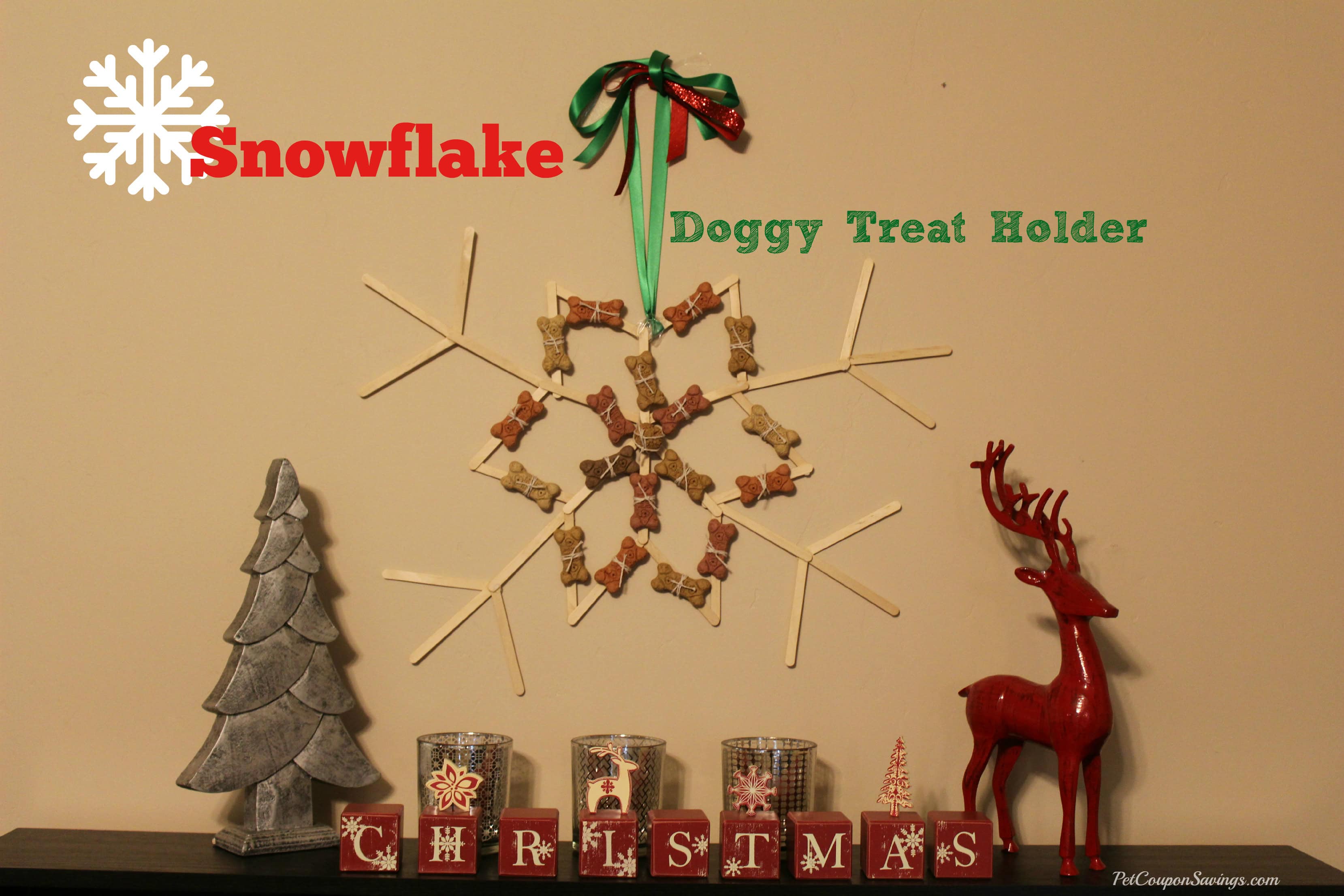 Snowflake Doggy Treat Holder