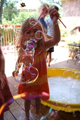 Bubble Birthday Party Ideas by Amy Locurto at LivingLocurto.com