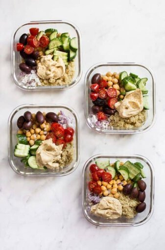 Mediterranean Vegan Meal Prep Bowls-Vegan Meal prep ideas