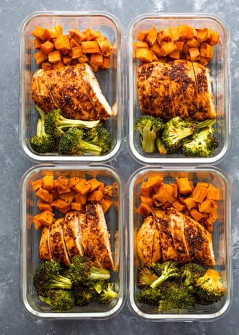 Sheet Pan Roasted Chicken, Sweet Potatoes, & Broccoli meal prep ideas