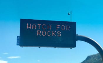 watch-for-rocks Roadsign - "Watch for Rocks"