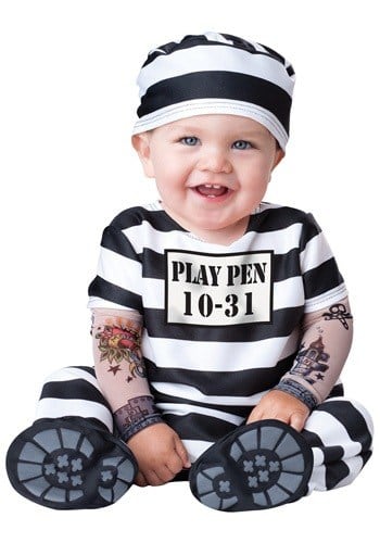 Baby Prisoner - Cute Kids Halloween Costumes! Over 25 of the Best DIY Halloween Ideas to inspire you on Trick or Treat night! 