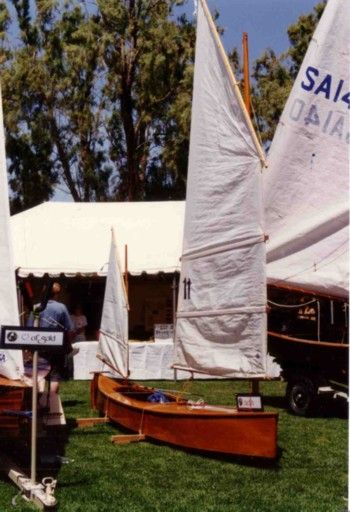 BETH simple to build classic sailing canoe: storerboatplans.com