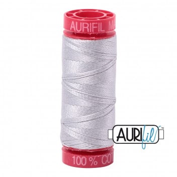 Aurifil Mako 12 Wt - 2615 - Aluminum - Small Spool