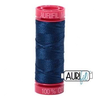 Aurifil Mako 12 Wt - 2783 Medium Delft Blue - Small spool