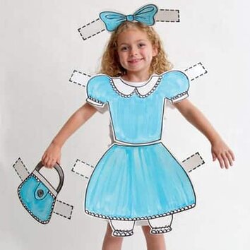 paper doll halloween costume