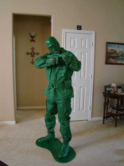 Toy Green Army Man Halloween Costume