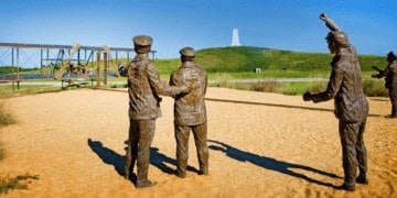 The wright brothers memorial in the outer banks