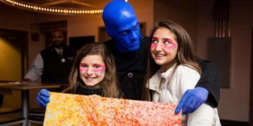 Blue man group is a fun theater event for kids 7 and older.