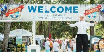 The shrimp and grits festival is fun for kids and adults in coastal georgoa