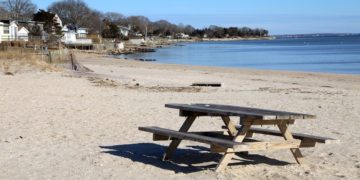 Long island's east end is full of pretty, rugged beaches like this one in jamesport