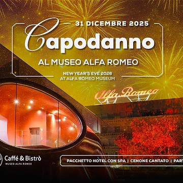 Capodanno Museo Alfa Romeo Arese 2026 – Cena, Musica e Spettacolo
