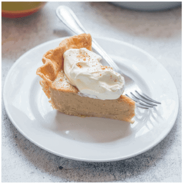 Close up of the pie