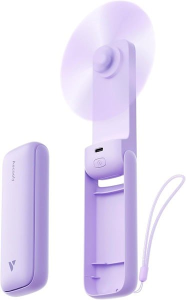 portable fan purple