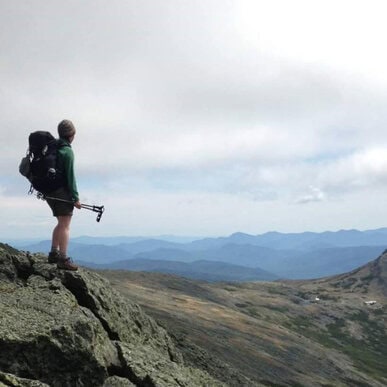 Kendall Croteau, hiking