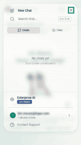 ExpressAI settings menu on Android.