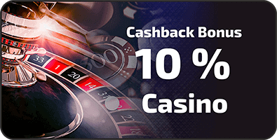 10% cashback bonus