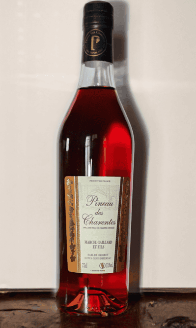 Bouteille de pineau des Charentes Rosé