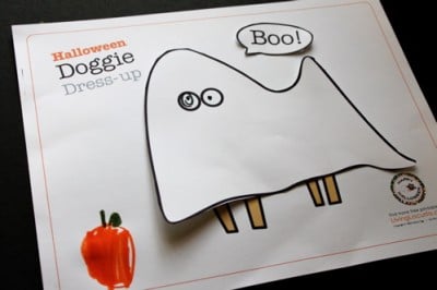 Free Printable - Halloween Dog Paper Dolls