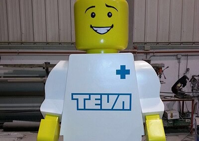 Figura para Teva en porexpan