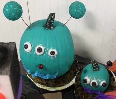 Halloween Alien Monster Painted Pumpkin | Living Locurto