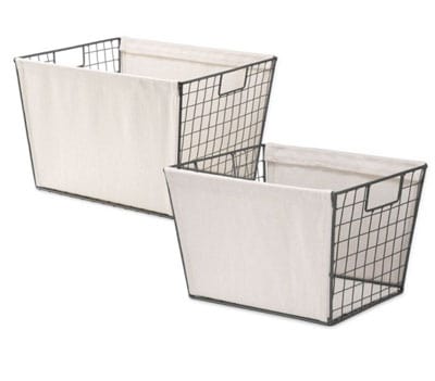 Wire Tote Basket Bed Bath Beyond | OPAS Blog | Home Organization Products