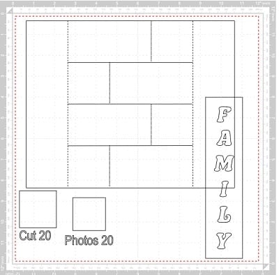 Canvas Workspace pop-up photo frame template layout on mat