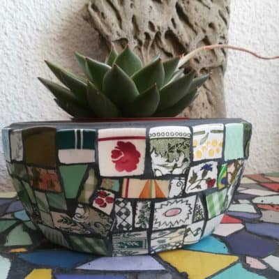 Pot vert idéal pour plante grasse by Sandrine Régaré