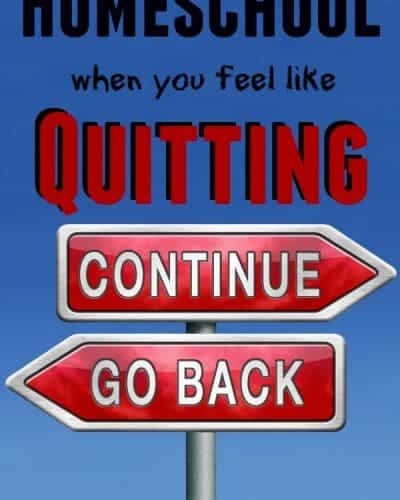 Feel like quitting homeschool? Time for refreshment.