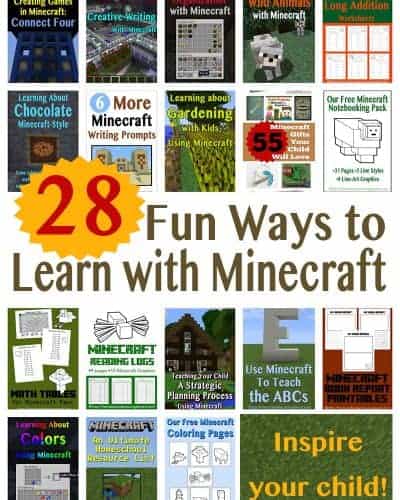 Learning with Minecraft - 28 Ideas to make learning fun!