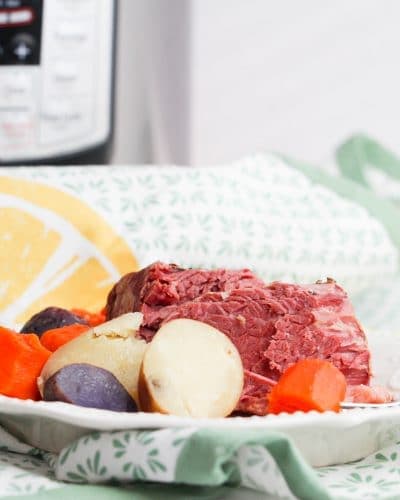 Image: how to cook corned beef in an Instant Pot