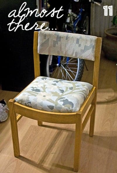 How to Reupholster a Chair {Step-by-Step Tutorial}